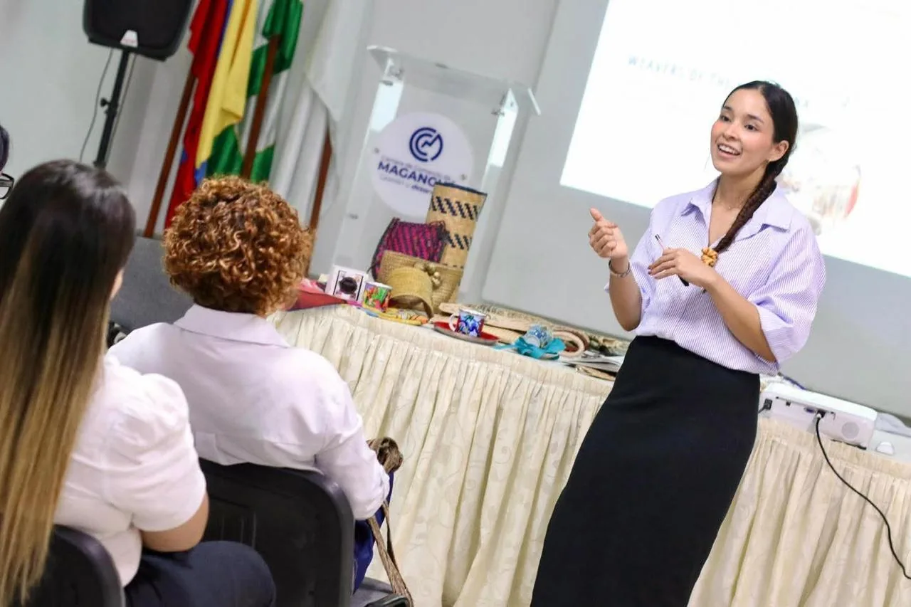 A facilitator leading a workshop for local educators
